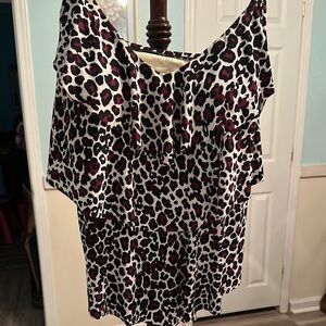 Leopard Print tankini top